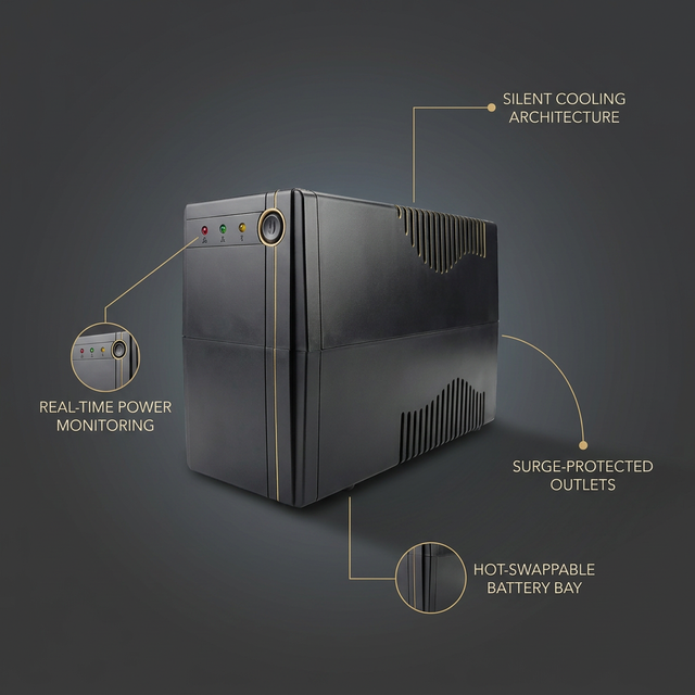 VoltCrest Aurum 2000VA Battery Backup System — Lifestyle