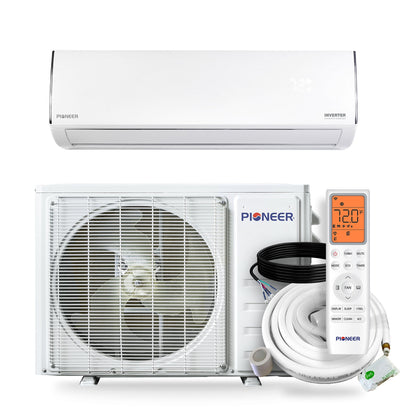 Pioneer® Diamante Essenza™ 35,000 BTU 17 SEER2 230V High-Wall Ductless Mini-Split Air Conditioner Inverter Heat Pump with 16 Ft. Kit