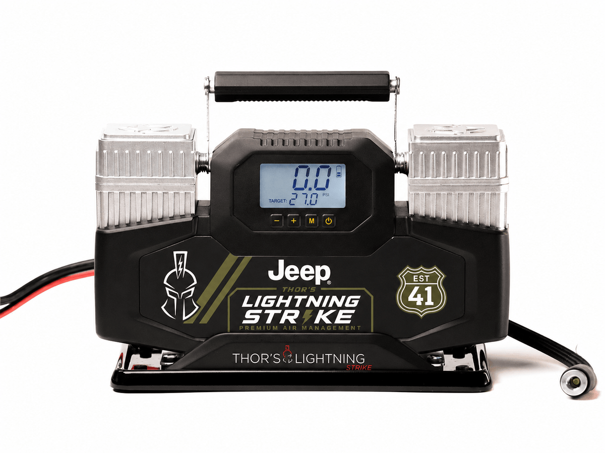 Thor’s Lightning StrikePro™ 12V Portable Air Compressor | 10.6 CFM Automatic Inflation & Deflation