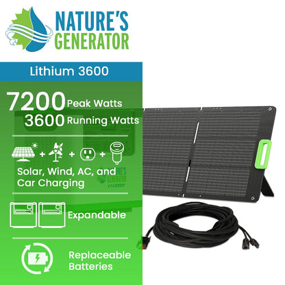 Nature's Generator L3600 Expandable Solar Generator