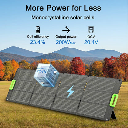 Nature's Generator Folding 200W Solar Panel