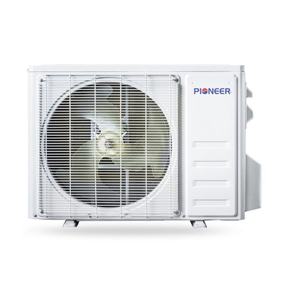 Pioneer® Quantum Ultra™ 23,000 BTU 22.5 SEER2 230V 8-Way Ceiling Cassette Ductless Mini-Split Air Conditioner Inverter Heat Pump Full Set