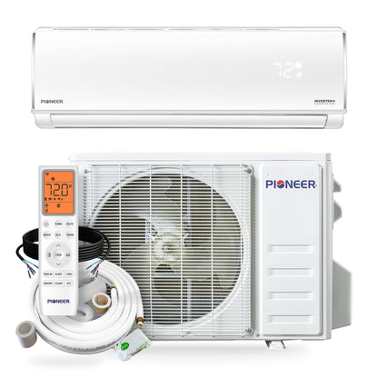 Pioneer® Diamante Pro™ 18,000 BTU 21 SEER2 230V High-Wall Ductless Mini-Split Air Conditioner Inverter Heat Pump with 16 Ft. Kit
